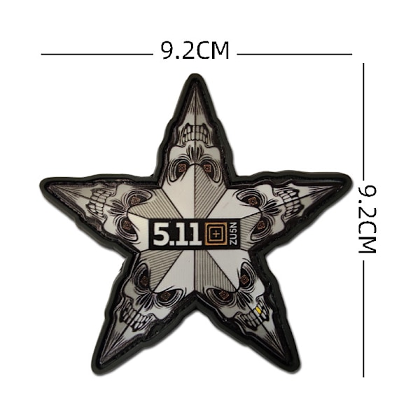 (A)Taktisk moral badge broderet Velcro-3 stykker
