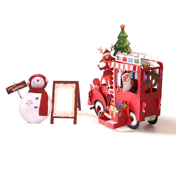 Morsom 3D Pop Up Julekort