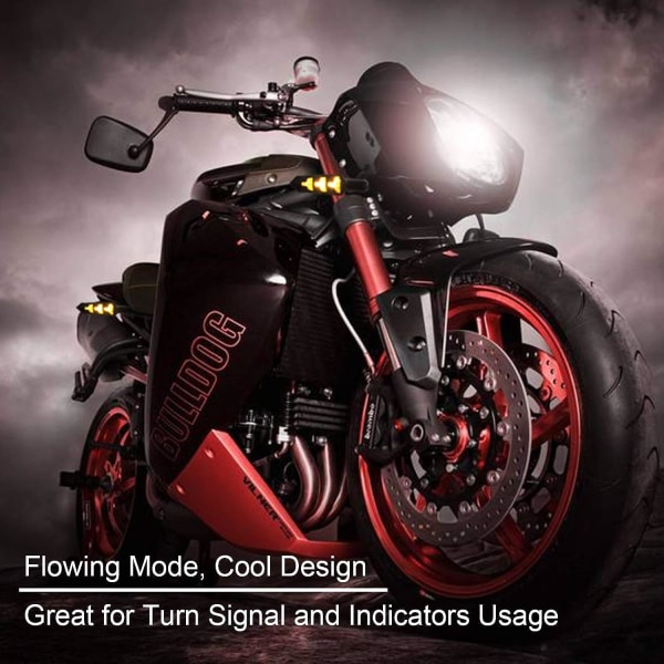 4PCS Motorcykel Indikatorer Färger Blinkers Motorcykel