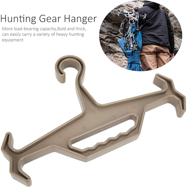 Musta Hunting Hanger, Monipuolinen Varusteiden Seinäkiinnitys Liukumaton Solmioteline Metsästyshousujen Teline Raskaaseen Ulkokäyttöön