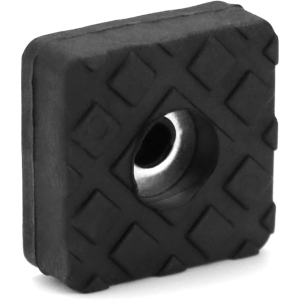 12 Stycken Halkskyddande Gummikuddar, Fyrkantiga Möbelfotskydd för Bord Stolar Soffor, 22 * 22 * 9 mm, Svart
