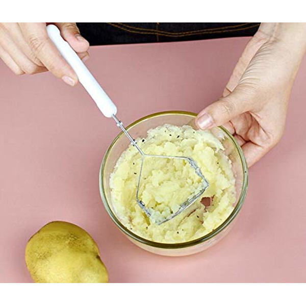 2 stk. køkkenudstyr/mini kartoffelmoser/husholdning i rustfrit stål