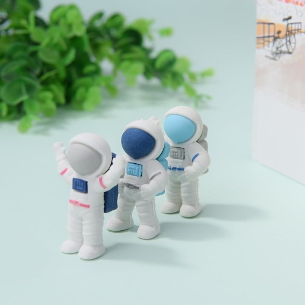 Mini Astronaut Viskelæder til Børn, 3D Puslespil Viskelæder til Drenge og Piger, Sjove Viskelæder til Skoleforsyninger Præmiegaver Fest