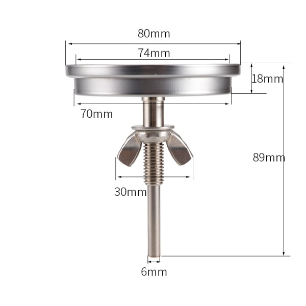BBQ Termometer Ovnstemperatur Termometer Måler Rustfritt