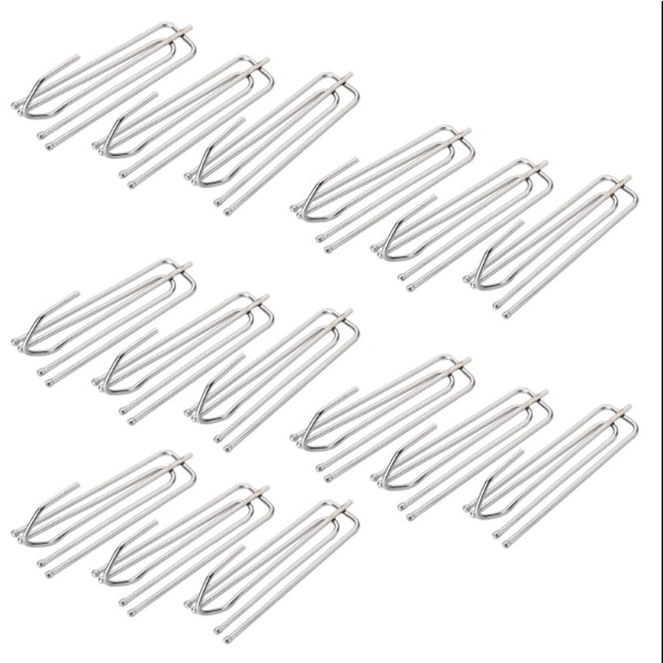 30 Pieces of Curtain Hooks Stainless Steel Curtain Hooks for Heavy Duty Window Curtain and Heavy Doo