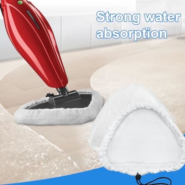 28x20cm Paket med 8 Mikrofiberdukar Universal Rengöringsdynor Kompatibla med Andra Ångmoppar Tvättsbara Mop Ersättningsdelar