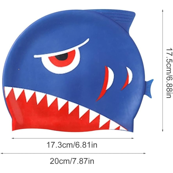 2 Pcs Kids Swimming Cap,Swimming Hats Kids Swimming Cap Kids 6-14