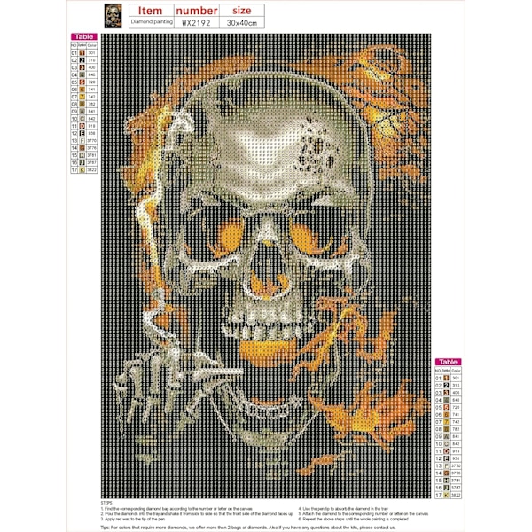 5D timanttimaalaussetti Halloween 30x40cm (tyyli 6)
