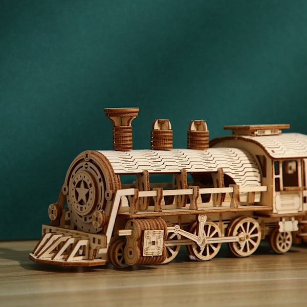 3D tredimensjonale puslespill, luksustog, treleker, pedagogiske monteringsspill, DIY kreativ eller
