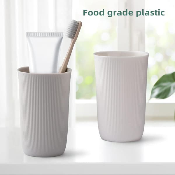 Sett med 2, Matkvalitet Plast, Absolutt Uknuselig (Hvit)