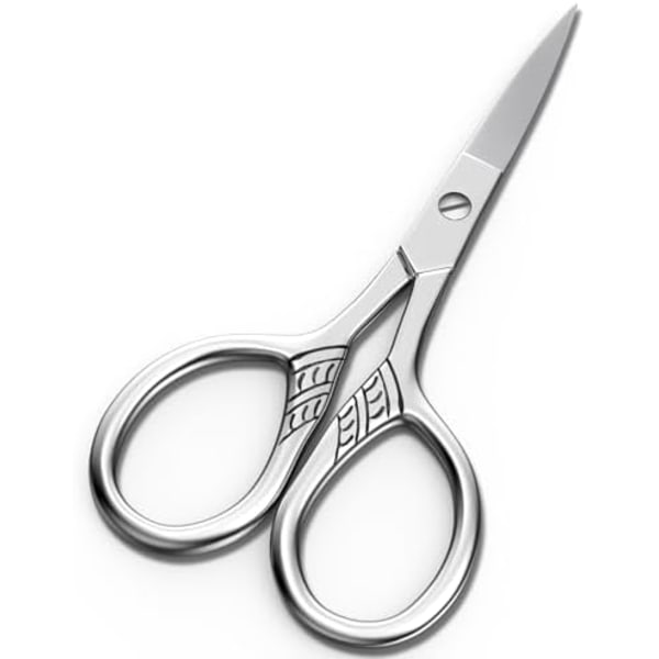 Professional Grooming Scissors, Small Scissors for Hair, Nose, Eyebrow Trimming, Facial, Mustache, Eyelashes. Precision