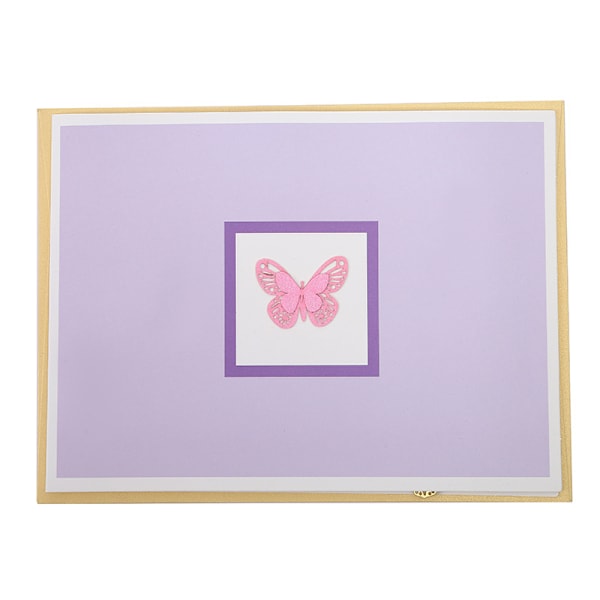 Butterfly Fødselsdag Pop-up Kort, Butterfly Blomst 3D Lykønskningskort Butterfly Gave til Kvinde Kone Pige