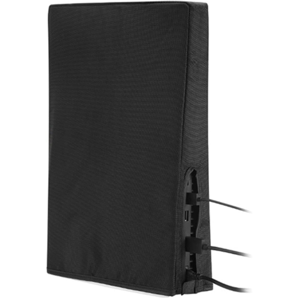 (Sort) 39,5x28x10,5CM Spilkonsol Støvcover til PS5, Spilkonsol Vertikal Støvcover, Port