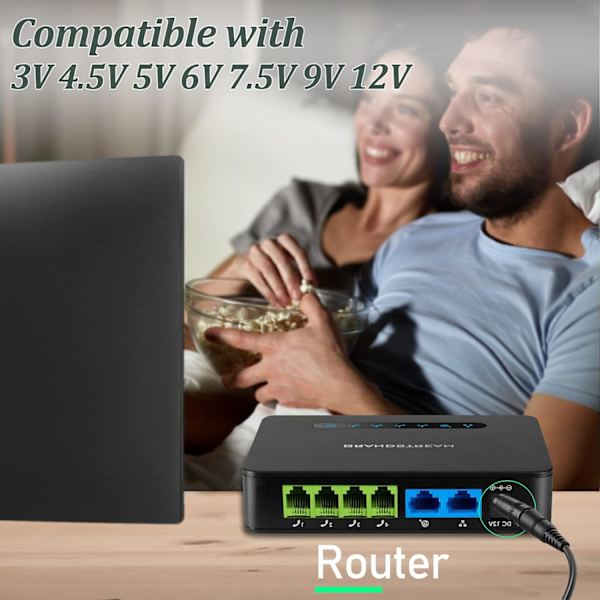 36W Universell AC/DC-adapter 12V/9V/7.5V/6V/5V/4.5V/3V Laddare Strömförsörjning Transformator med 11 DC-spetsar