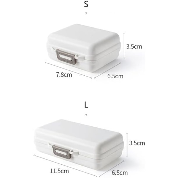 1 Kannettava pillerirasia 7 Lokeroa Pillerilaatikko Tabletti Tabletti Organi