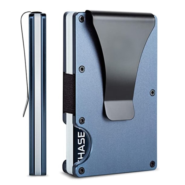 RFID-blockerande plånböcker i metall med smal minimalistisk framficka