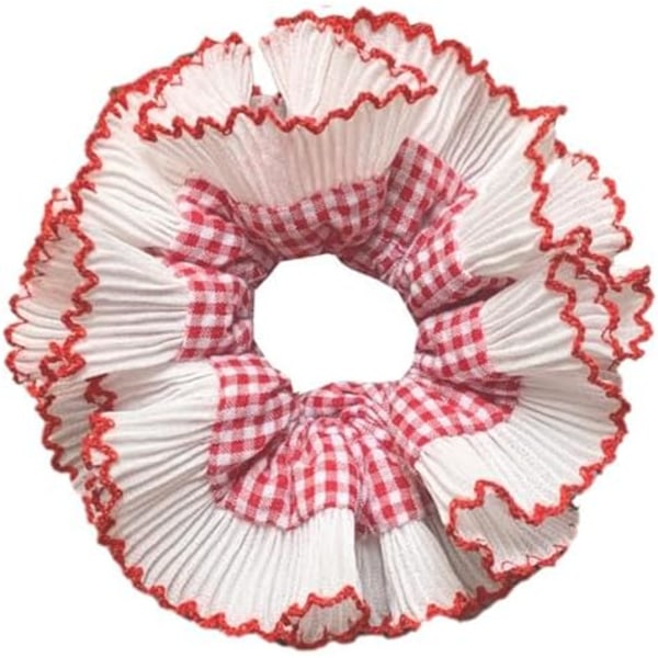 Vintage Blonder Hår Elastikker Tyk Opsætning Overdimensioneret Hår Elastik Elegant Donuts Hårtov Elastik Kvinder Hestehale Holder