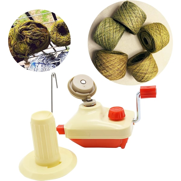 Garnkugleopruller, manuel kædetrådsfiberuldsopruller Familie uldspolemaskiner, inklusive strikkebehov