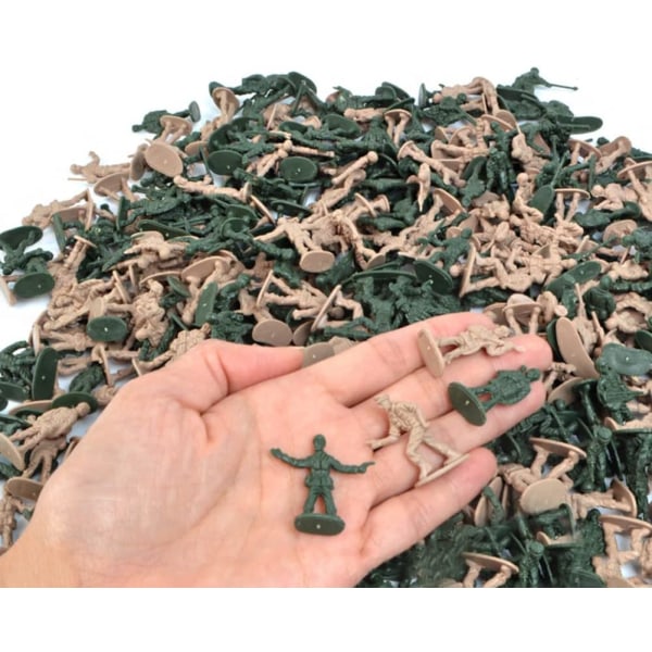 360 stk militær actionfigurer sett, plast leketøysoldater sett, actionfigurer for hærm