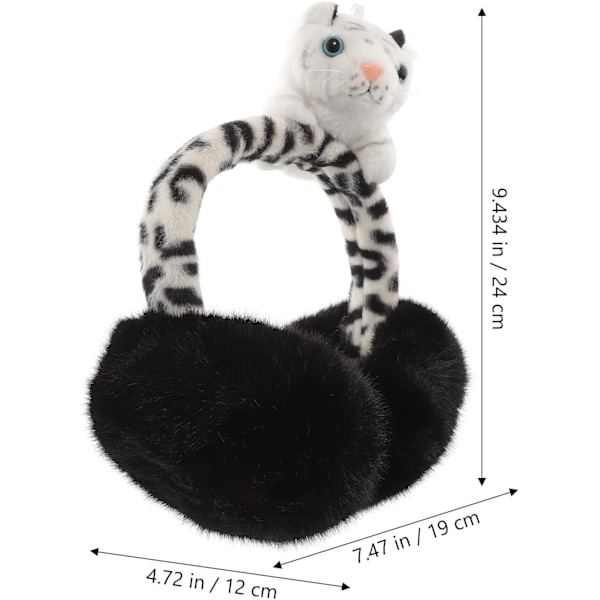 Plush Tiger Öronmuffar Cartoon Vinter Varma Öronmuffar Söta Justerbara Djur Utomhus Tillbehör