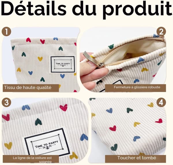 pc Toilettaske til kvinder, makeuptaske, makeuppung, stor makeuptaske