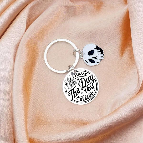 Kallolahjat Naisille Outo Avaimenperä Hauska Halloween Goth Noitamainen Lahja Naisille Miehille Pelottava Kallo Deko Halloween Kallo