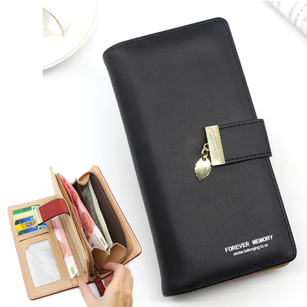 Damepung, Damepung (Sort), Læder Bifold Pung
