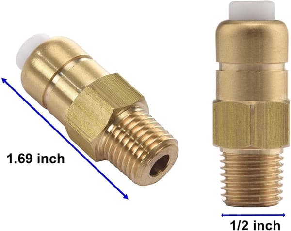 (4×1×1cm) 2st 1/4\" NPT Trycktvättspump Termisk Avlastningsventil