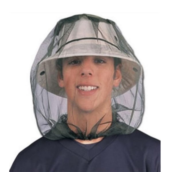 Mosquito net sun hat with face cover for men women