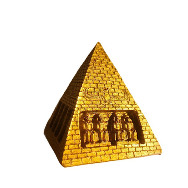 Akvarium Pyramid Fisk Tank Dekorationer Forntida Egypten Statyer Figur Skulptur Reptil Sköldpadda Ödla