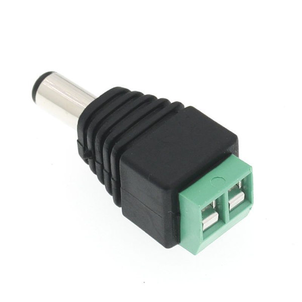 20 kpl DC-virtapistokkeita, uros/naaras 2,1 x 5,5 mm, pistokkeet 12V, liitäntäsovittimet, CCTV-kameralle, DVR-turvajärjestelmälle, LED-valoille