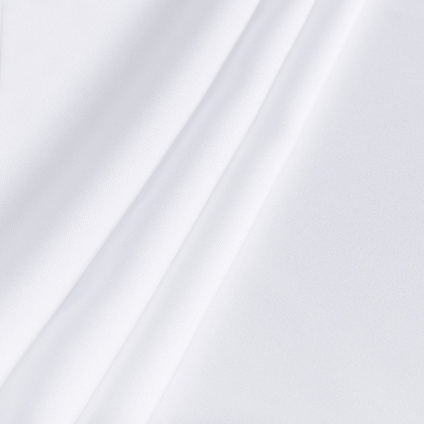 Hvid rektangulær dug, pletbestandig og krølfrit vaskbart polyester 90*90 inches
