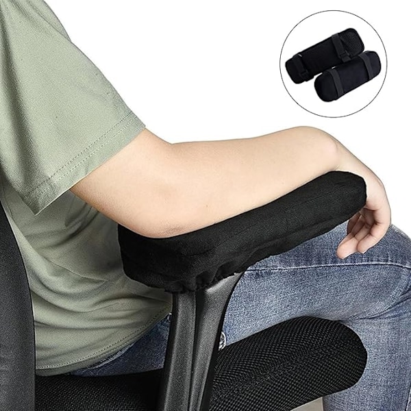 Ergonomiska Armstödskuddar för Kontorsstol - Memory Foam - Skydd för Armbågar