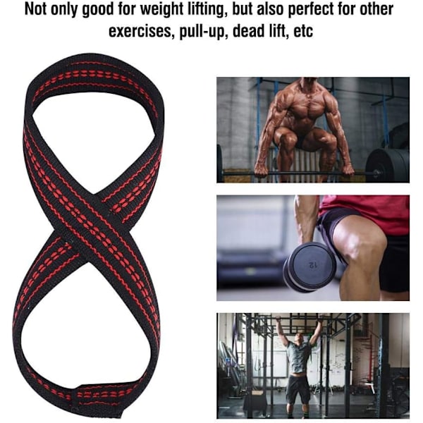 （27x12cm）Mjuka nylon tyngdlyftningsremmar för gymträning