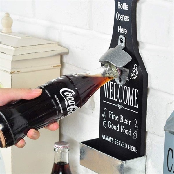 Beer Soda Bottle Opener Wall Mounted Cork Bottle Opener, Man