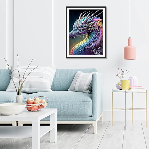5D Diamantmålning 30x40cm Drake C