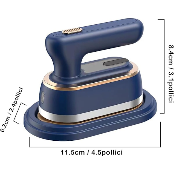 2 i 1 Dampstrygejern og Dampkoger, Håndholdt Dampkoger 1200W 20 Sek