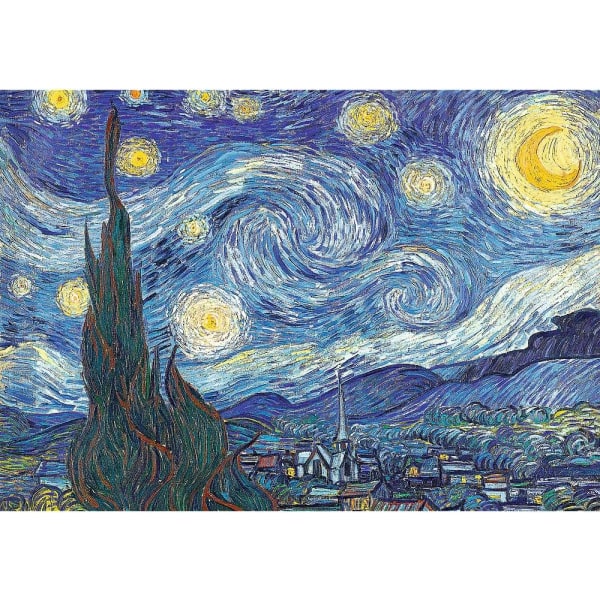 Vincent Van Gogh Annan licens Michelangelo 1000 stycken konstsamling Premium kvalitet för vuxna och