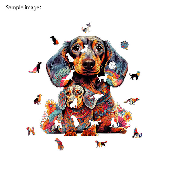 (Svane) T trepuslespill for voksne (42x33cm, 220 brikker), unike formpuslespill