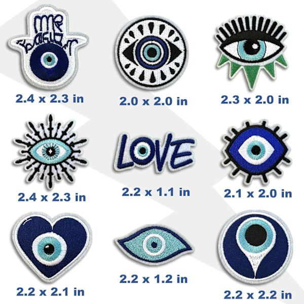 Mørke Brodererede Appliqué Jern-På-Patches til Tøj, Rockband Patches til Jakker, Seje Sy-Patches til Rygsække, Jea