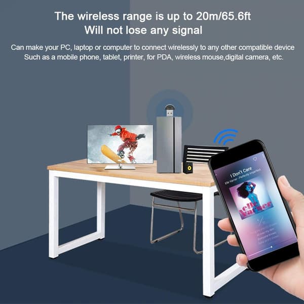 USB Bluetooth 5.0 -sovitin USB Bluetooth -vastaanotinlähetin USB