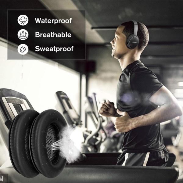 (Svart) Øreputer Skum Øreputer Puter for Bose Qui