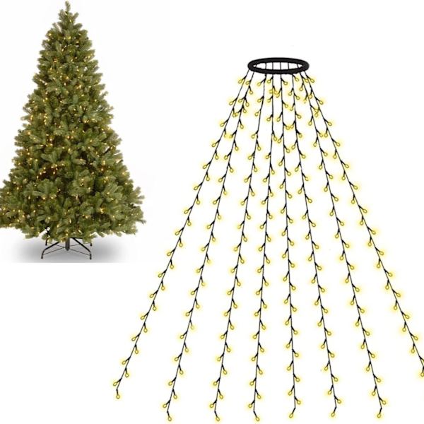 Julgransljussträng 400LED 3m LED-grenar Julgransljussträng Julbelysning Utomhus Inomhus Elektrisk