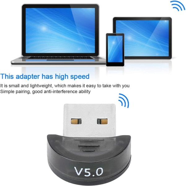 USB Bluetooth 5.0 Adapter USB Bluetooth Mottaker Sender USB