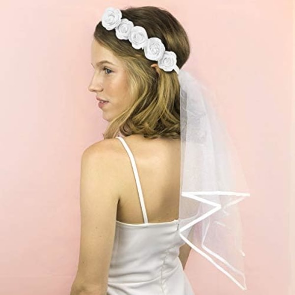 Hønefest Slør - Boho Blomsterkrans | Brudebruser Slør | Gave til Bruden, Hønefest Gave + Forlovelses Dekoration
