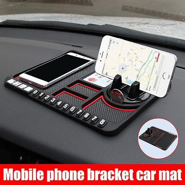Antisklimatte for bilens dashbord, GPS-matte, mobiltelefonholder