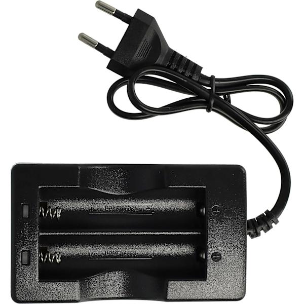 Batterioplader Kompatibel med 17670, 18650 Batterier, Li-ION Husholdningsbatterier (3.7V)