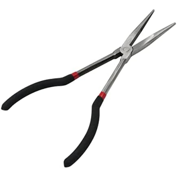 (28×6.5×2cm) Extra Långa Spetsiga Raka Tänger - Fiske Professionella Tänger Verktygssats för DIY Handgjorda Reparationer Hemanvändning
