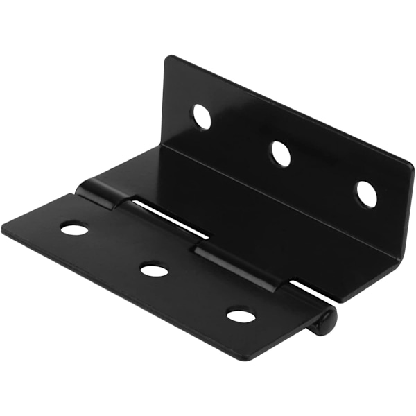 6 st 3\" Halv-Yta Bröstgångjärn, Svart Offset Gångjärn 3-Folds Retro Gångjärn för 1\" Tjock Dörrpanel, Max Last 66 lb
