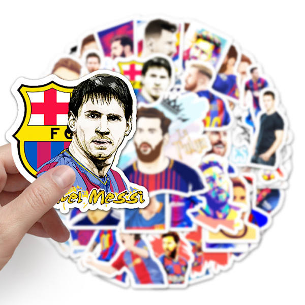 51 stk. Messi/Messi graffiti klistermærker kuffert bærbar motorc